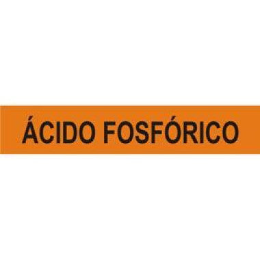 Marcador de Tubulação Autoadesiva - Ácido Fosfórico 30,5cm x 5,7cm