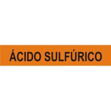NBR 6493 - Identificação Tubulação Ácido Sulfúrico 30,5cm x 5,7cm
