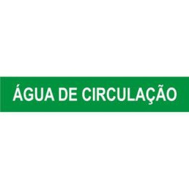 Marcador de Tubulação para Água de Circulação - Pequeno Diâmetro