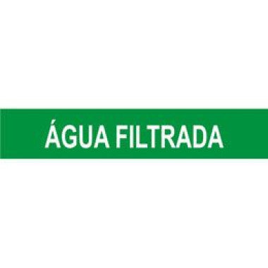 NBR 6493 - Identificação Tubulação Autoadesiva - Água Filtrada 30,5cm