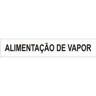 NBR 6493 - Identificação de Tubulação Autoadesiva - Vapor 30,5cm x 5,7cm