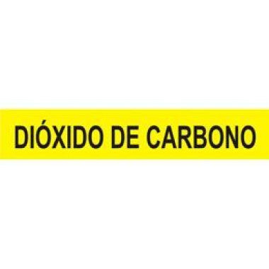 Marcador de Tubulação Autoadesiva - Dióxido de Carbono - 30,5cm x 5,7cm