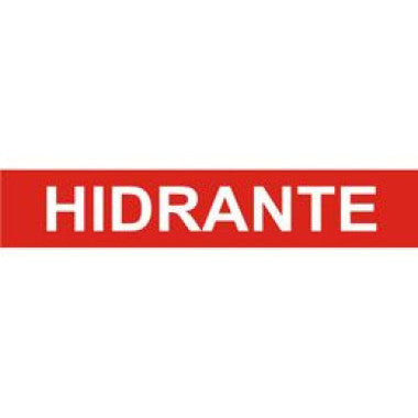 Marcador de Tubulação Autoadesiva - HIDRANTE - 30,5cm x 5,7cm