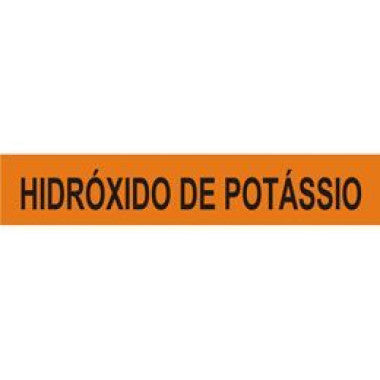 Marcador de Tubulação Externo - Hidróxido de Potássio