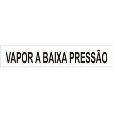 Marcador de Tubulação Autoadesiva - Vapor Baixa Pressão - 30,5cm x 5,7cm