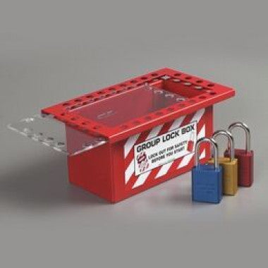 Caixa de Travamento com Porta Deslizante para Segurança Industrial