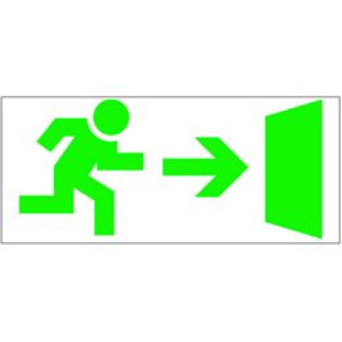 Sinalização de Emergência LED - Saída Direita 110V