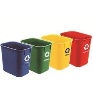 Conjunto de Lixeiras Recicláveis para Escritórios e Residências