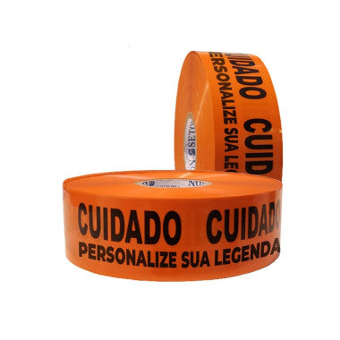 Fita Subterrânea Personalizada 15cm x 200m - Escolha sua Cor e Legenda