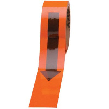 Fita de Direção Laranja com Setas Pretas | 5cm x 16,5m