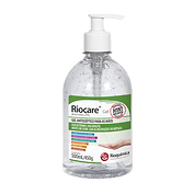 ÁLCOOL GEL  450g 500ml RIOQUIMICA RIOCARE PUMP