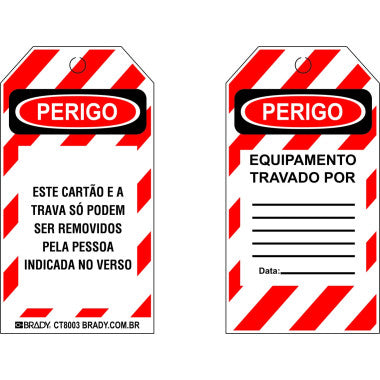 Cartão de Travamento - Acesso Restrito por Identificação